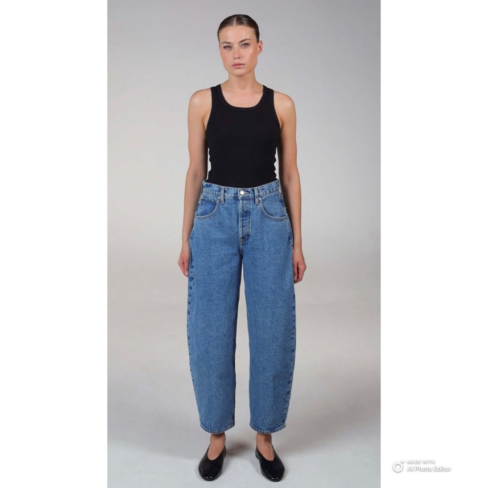 Etica Cassel Ultra High Barrel Jeans in Bluestone Size 32 NWT High Rise